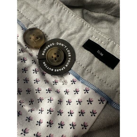 NWT Bonobos Chino Pants Mens 38x32 Gray Slim Golf Stretch Work Pockets - Picture 6 of 14